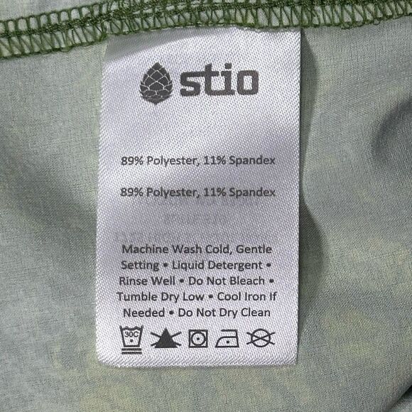 Stio Shirt Mens XL Green Camo Stretch Snap Short Sleeve Camp Snap Shirt Outdoor - Picture 10 of 12